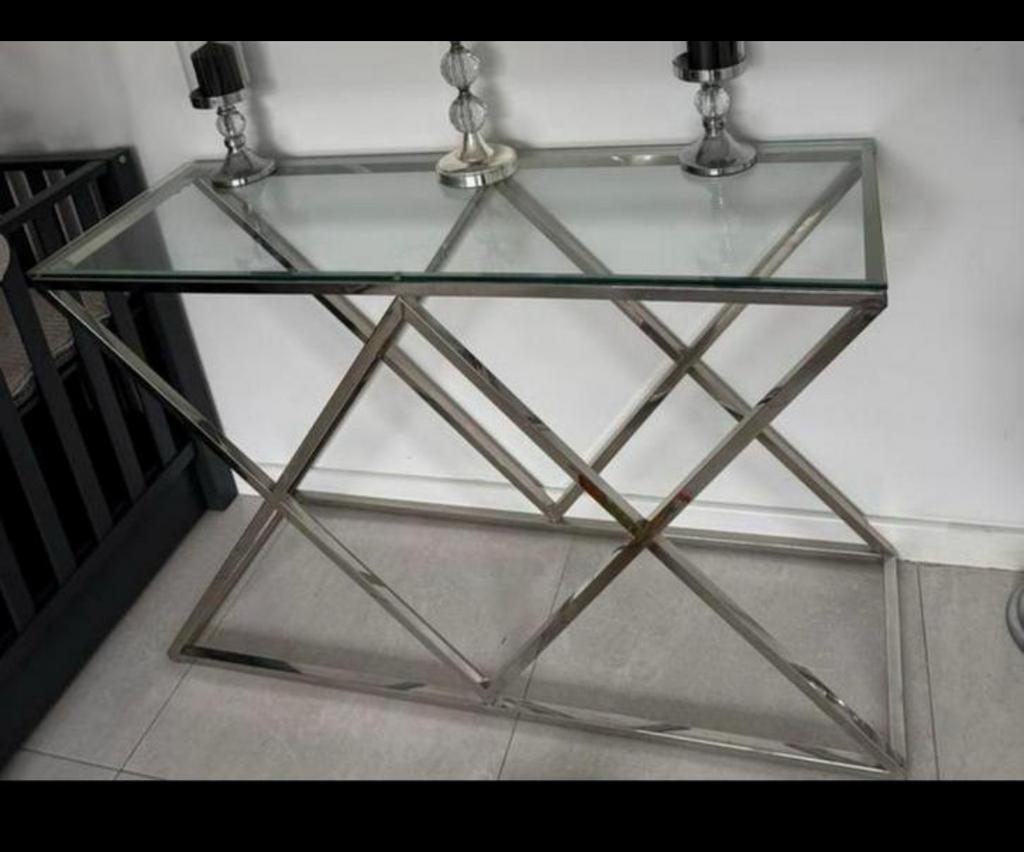 Sidetable en zuilen, Huis en Inrichting, Ophalen, Zo goed als nieuw