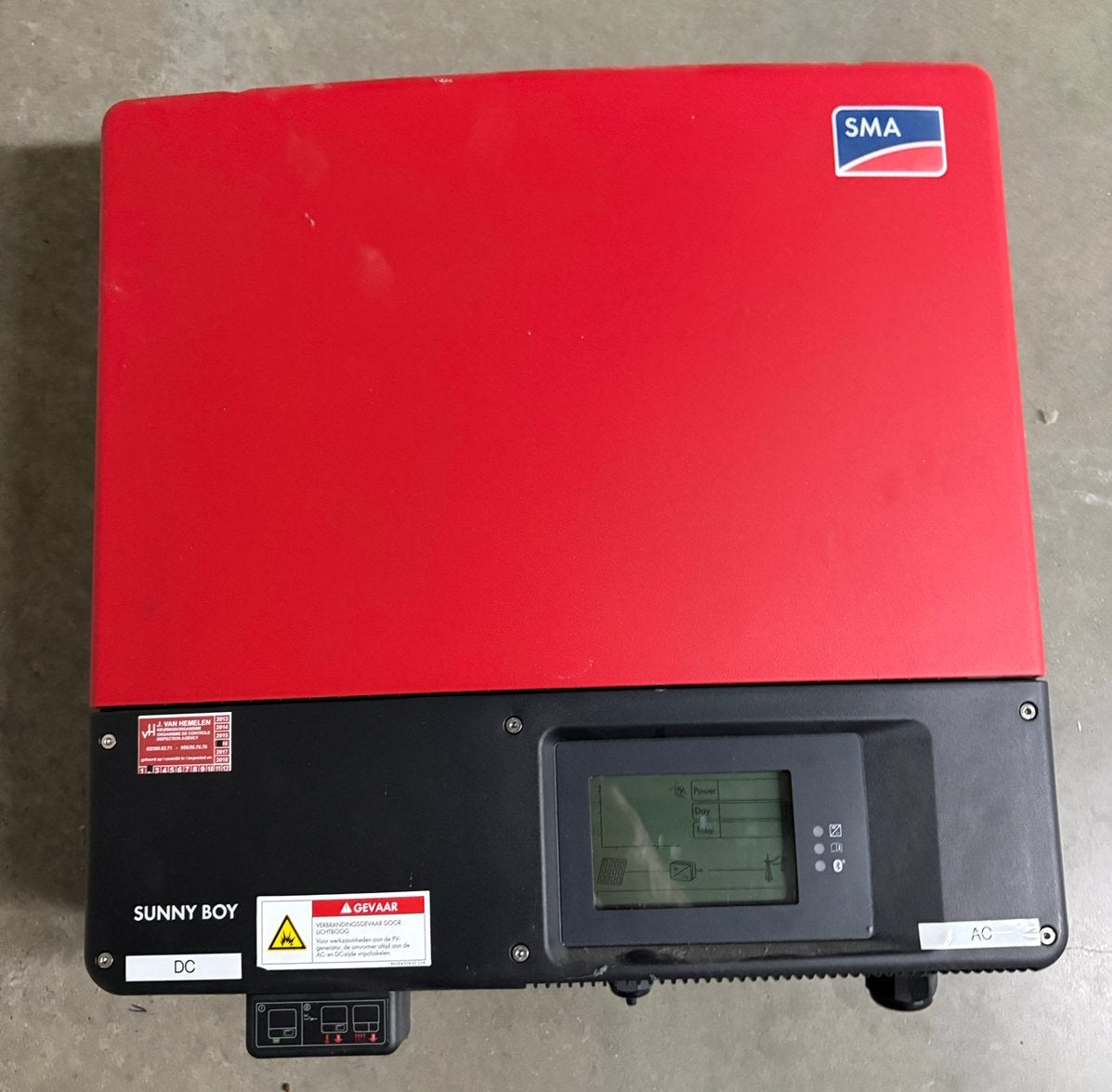 SMA Sunny Boy 4000 KW, Doe-het-zelf en Bouw, Zonnepanelen en Toebehoren, Ophalen, Gebruikt
