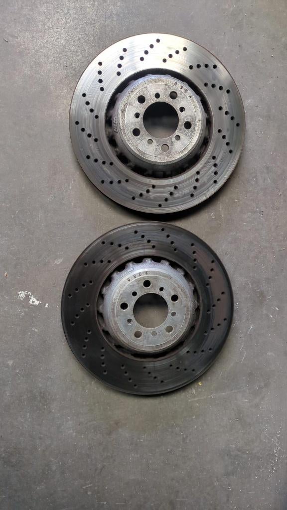 2 geperforeerde remschijven M2 Competition voor decoratie, Auto-onderdelen, Ophalen of Verzenden, Gebruikt, BMW