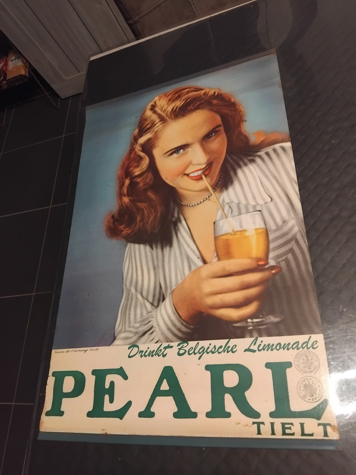Poster Pearl Tielt Limonade, Collections, Enlèvement ou Envoi