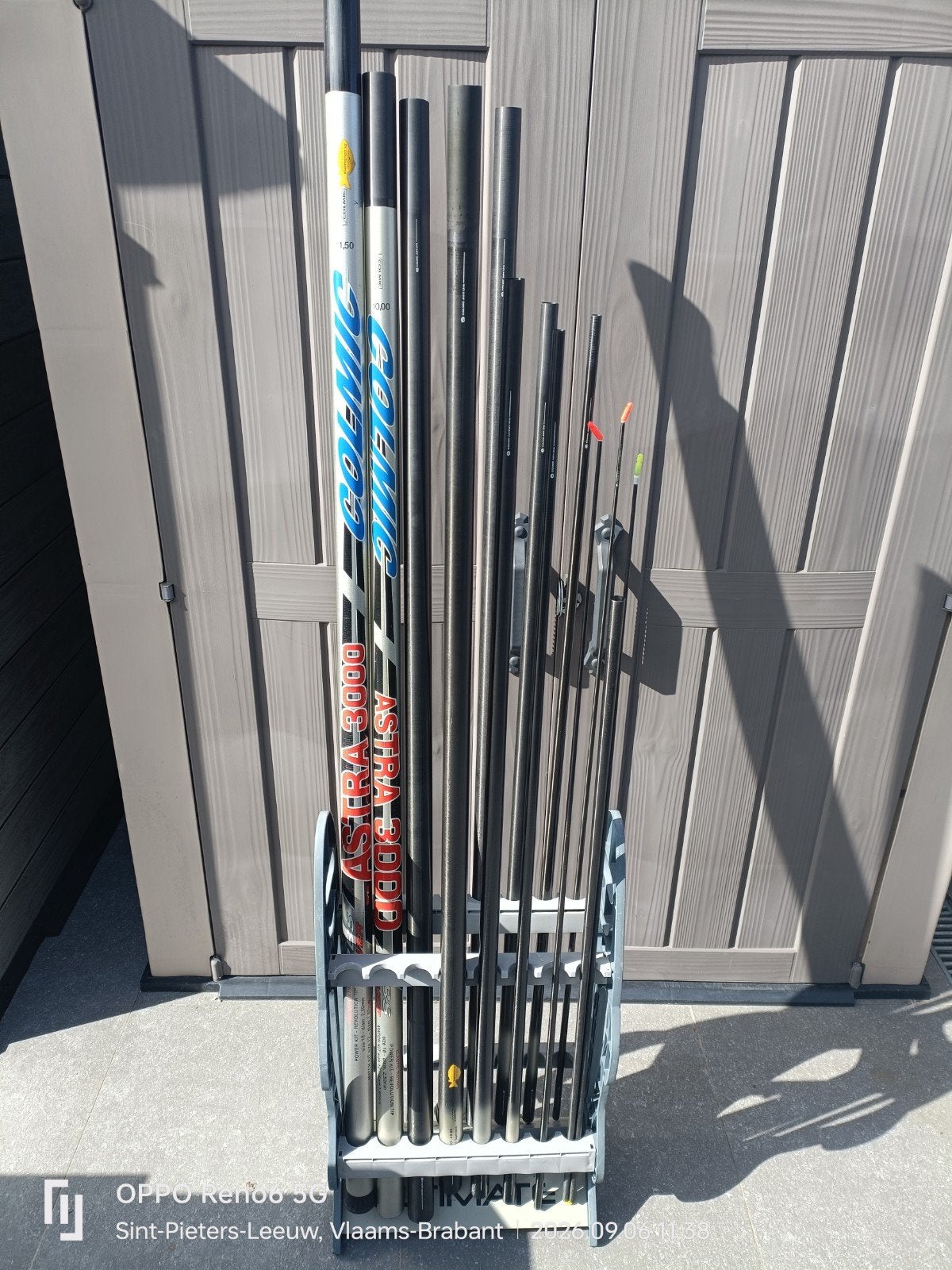 Colmic Astra 11,50M + 2 Topsets, Ophalen