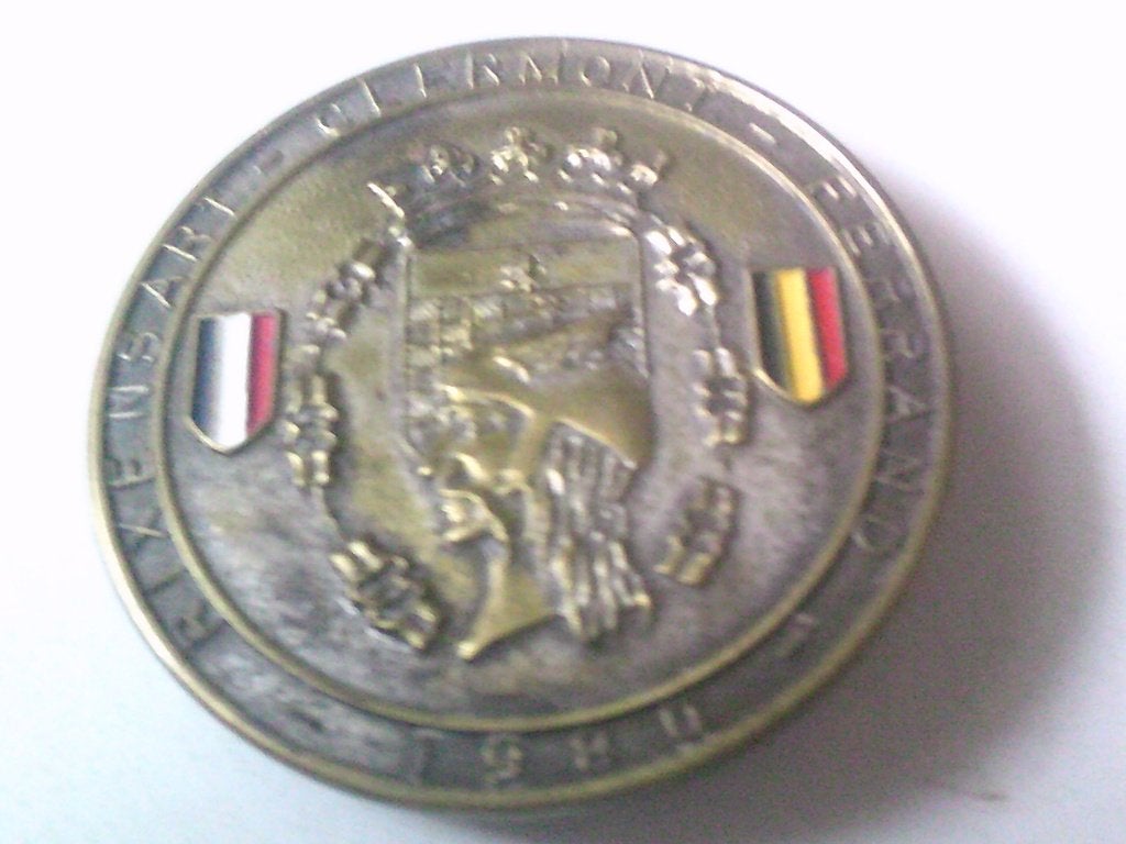 medalie rixensart clermont ferrand 1980, Postzegels en Munten, Ophalen, Brons