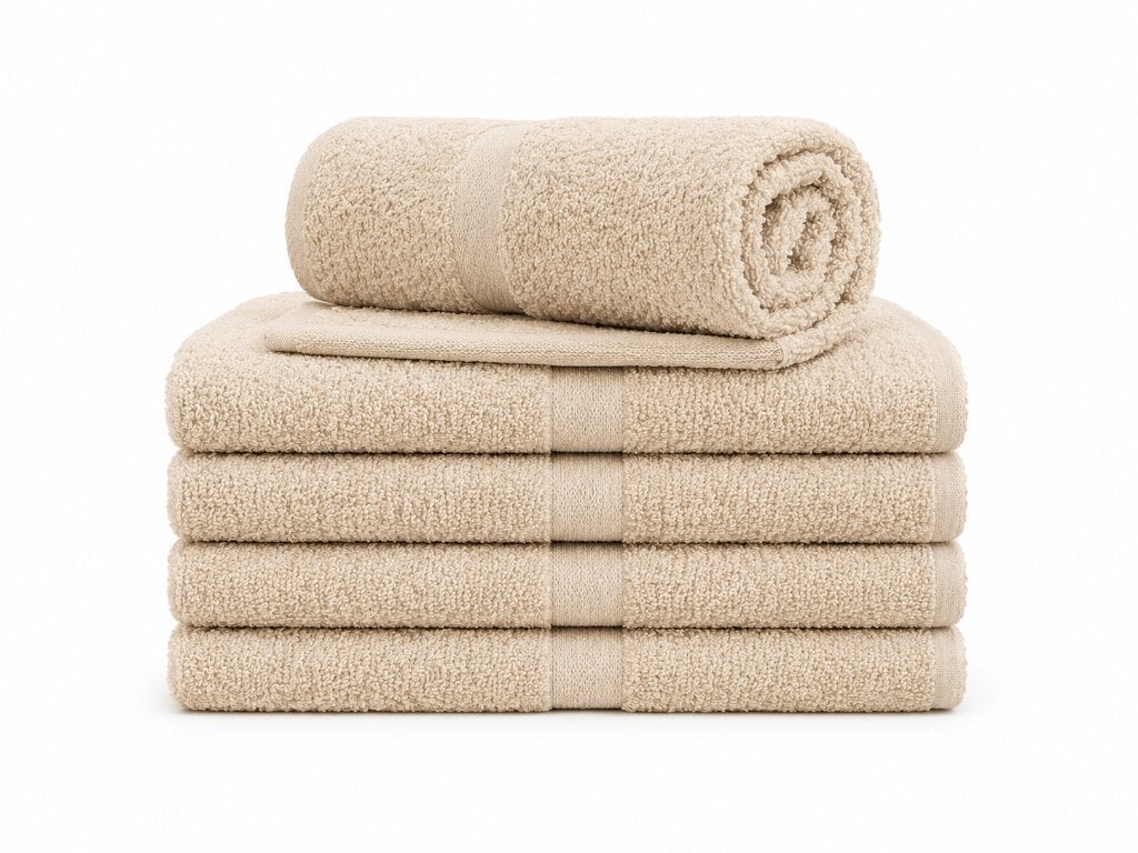 Groothandel Luxe Handdoeken & Badjassen-Hoogwaardig Textiel, Ophalen, Nieuw, Beige, Handdoek