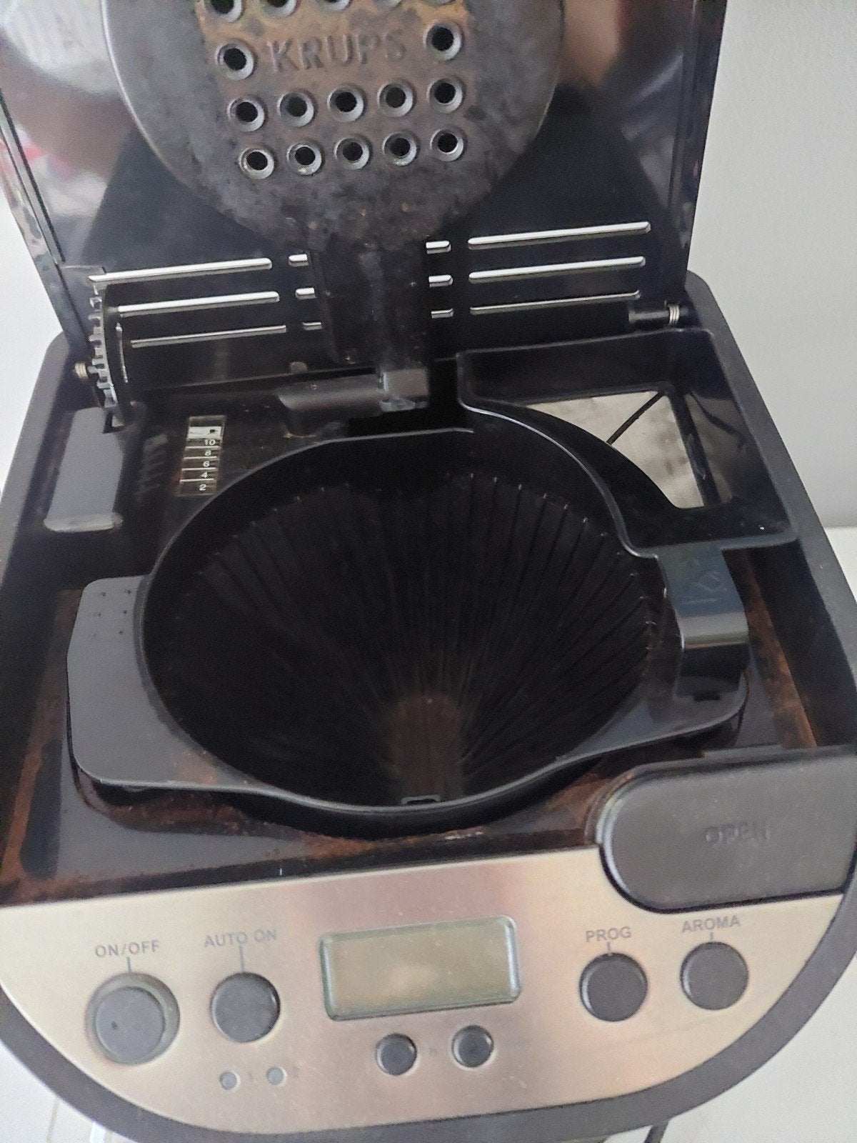 Coffiemachien, Ophalen