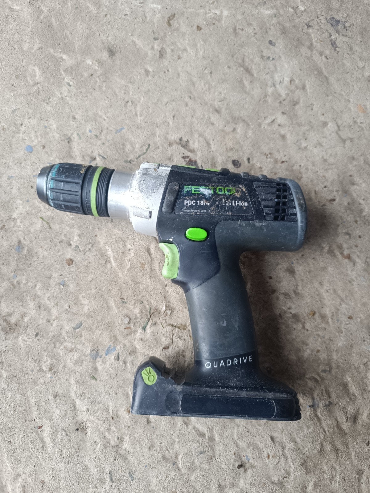 Festool PDC 18/4, Ophalen, Gebruikt