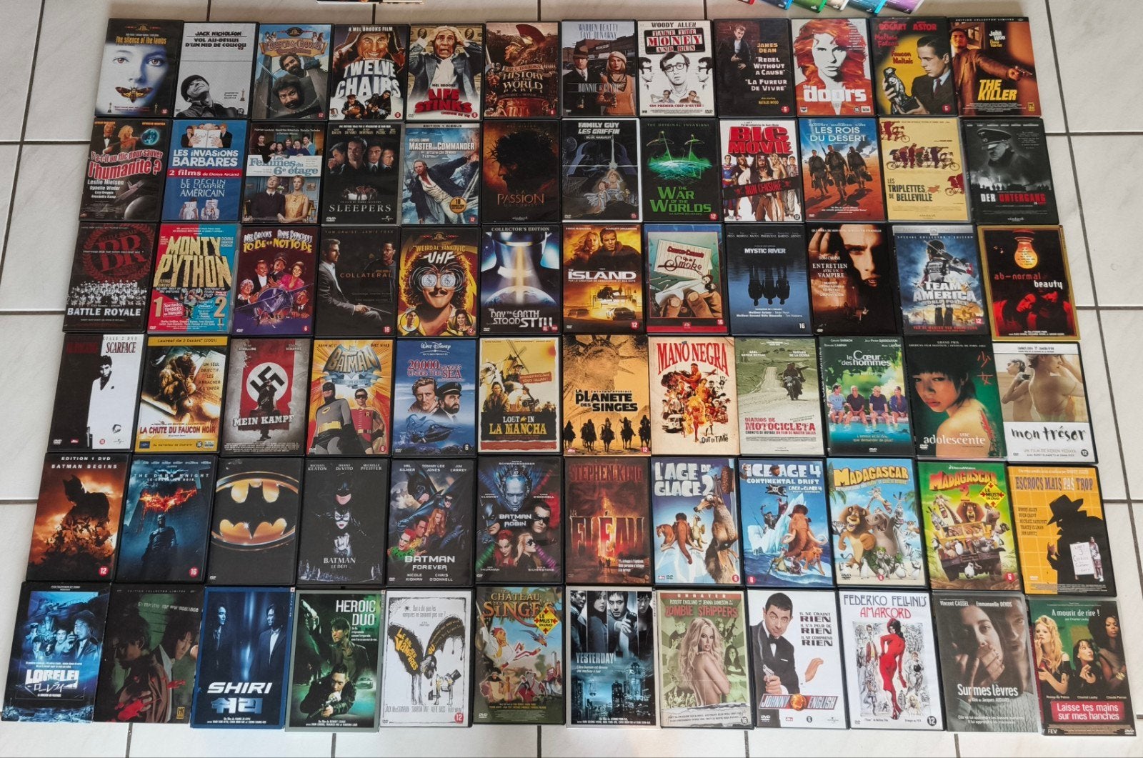 Gros lot coffret films séries +- 100 DVD

Coffrets dvds :
La, Enlèvement, Utilisé, Action et Aventure, Coffret