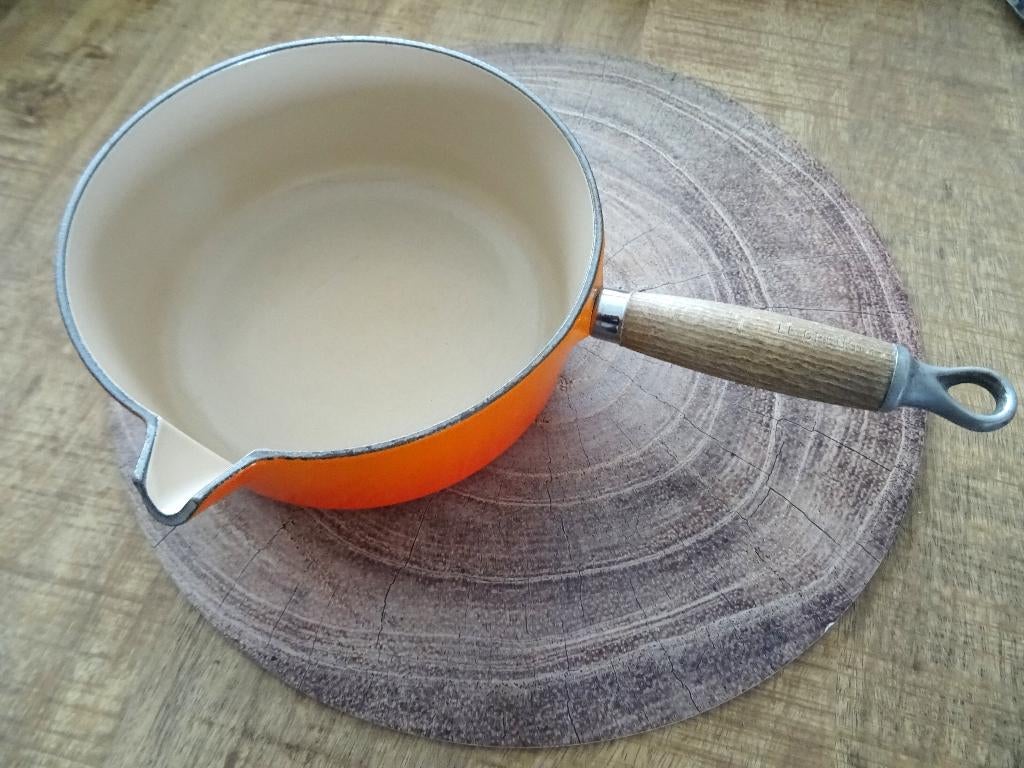 Le Creuset steelpan Ref 20. Gietijzer. Super mooie staat!, Ophalen of Verzenden, Gebruikt, Gietijzer, Overige typen