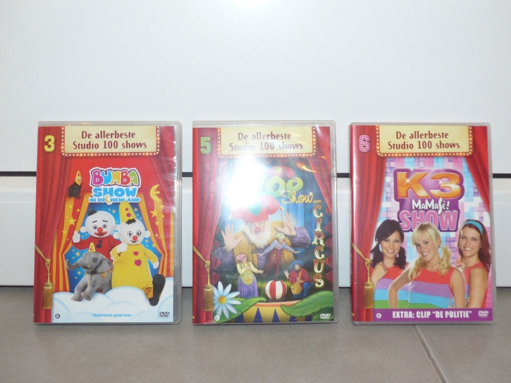 DVD's met shows van studio 100, Cd's en Dvd's, Ophalen of Verzenden, Zo goed als nieuw, Show