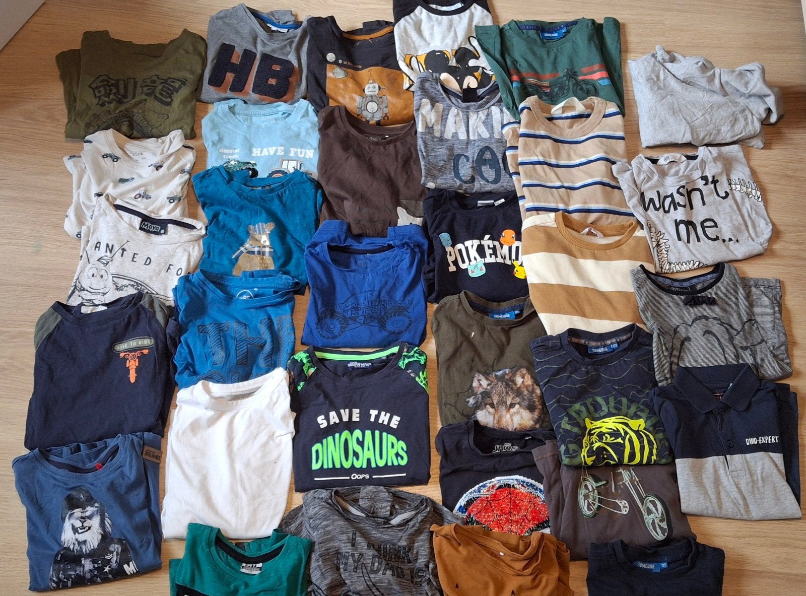pakket t-shirt lange mouwen 122, Kinderen en Baby's, Ophalen