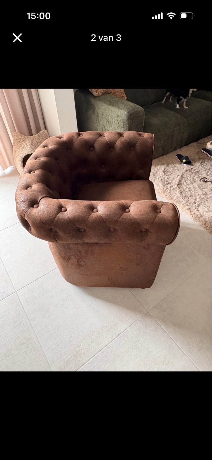 chesterfield maison du monde, Enlèvement, Cuir, Chesterfield