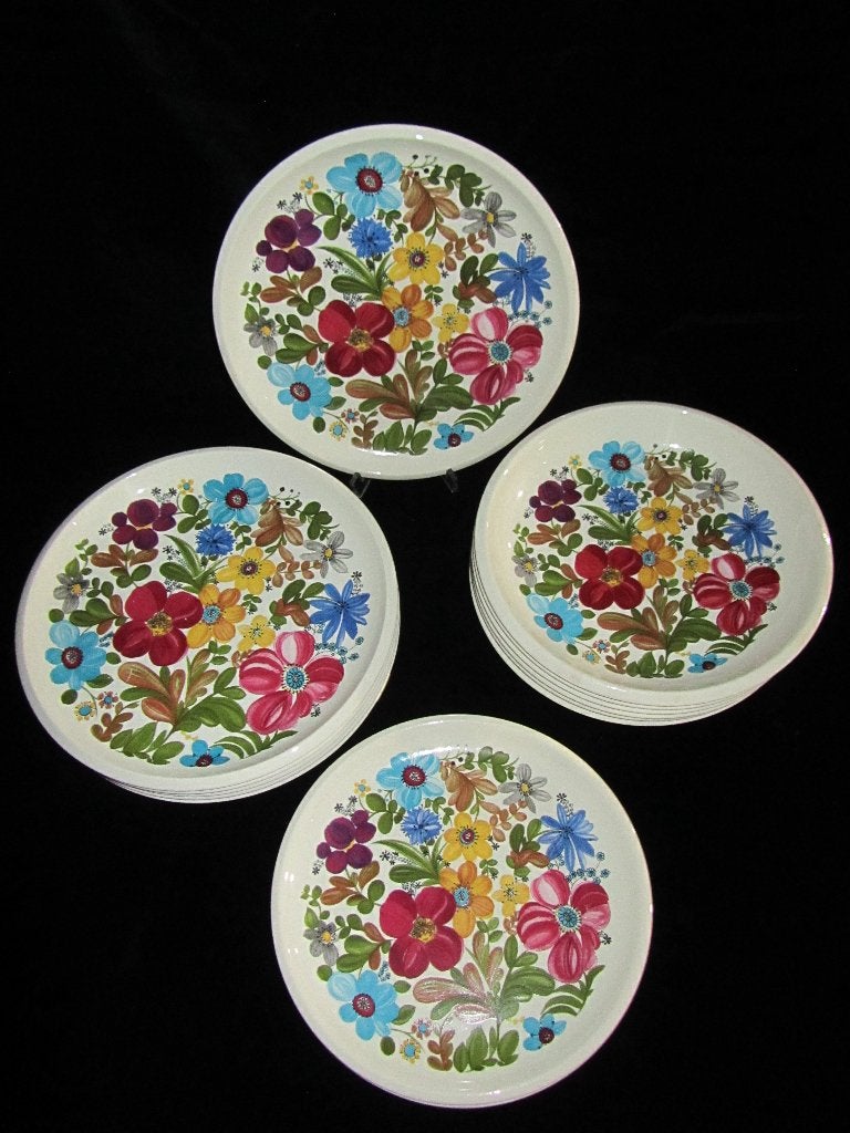 Vintage Boch: Napoli: 3 x 6 borden, prachtig decor!, Antiek en Kunst, Ophalen