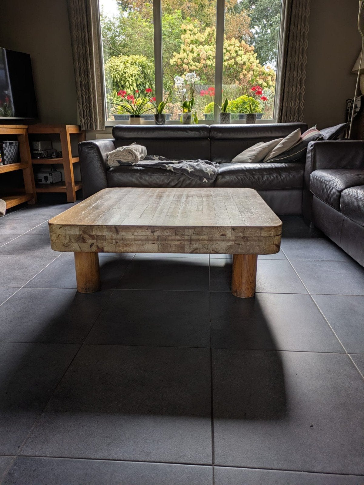 vol hout.lichtbruin.1 op 1 meter., Gebruikt, Vierkant, 75 cm of meer, Hout