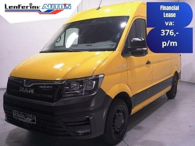 MAN TGE 3.140 pk DSG Automaat L3H3 Airco, DHL Geel App Conne, Auto's, Bestelwagens en Lichte vracht, Automaat, Overige kleuren
