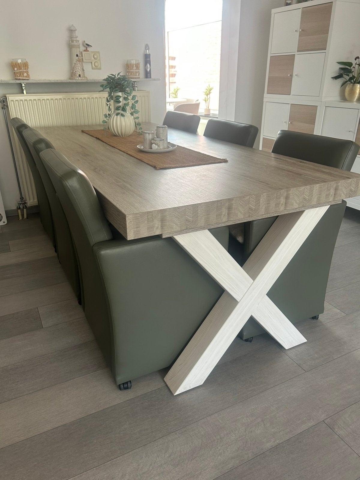 Zeer mooie eettafel met stoelen !, Ophalen