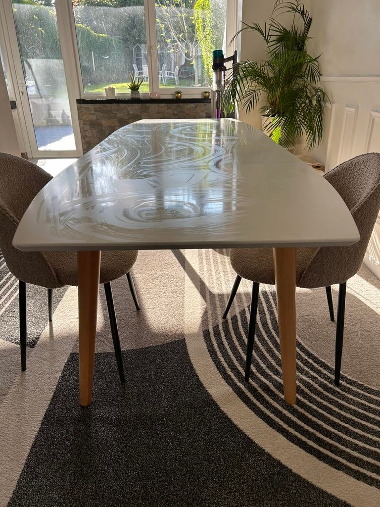 Table extensible salle a Manger type scandinave, Enlèvement ou Envoi, Comme neuf