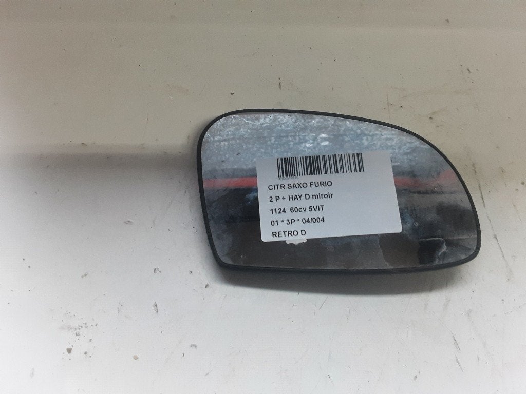 RETROVISEUR EXTERIEUR DROIT Citroën Saxo (01-1996/12-2004), Citroën, Mevr. I. Hauben, Utilisé, Rue de l'Espoir 34 34
4030  GRIVEGNÉE, BE