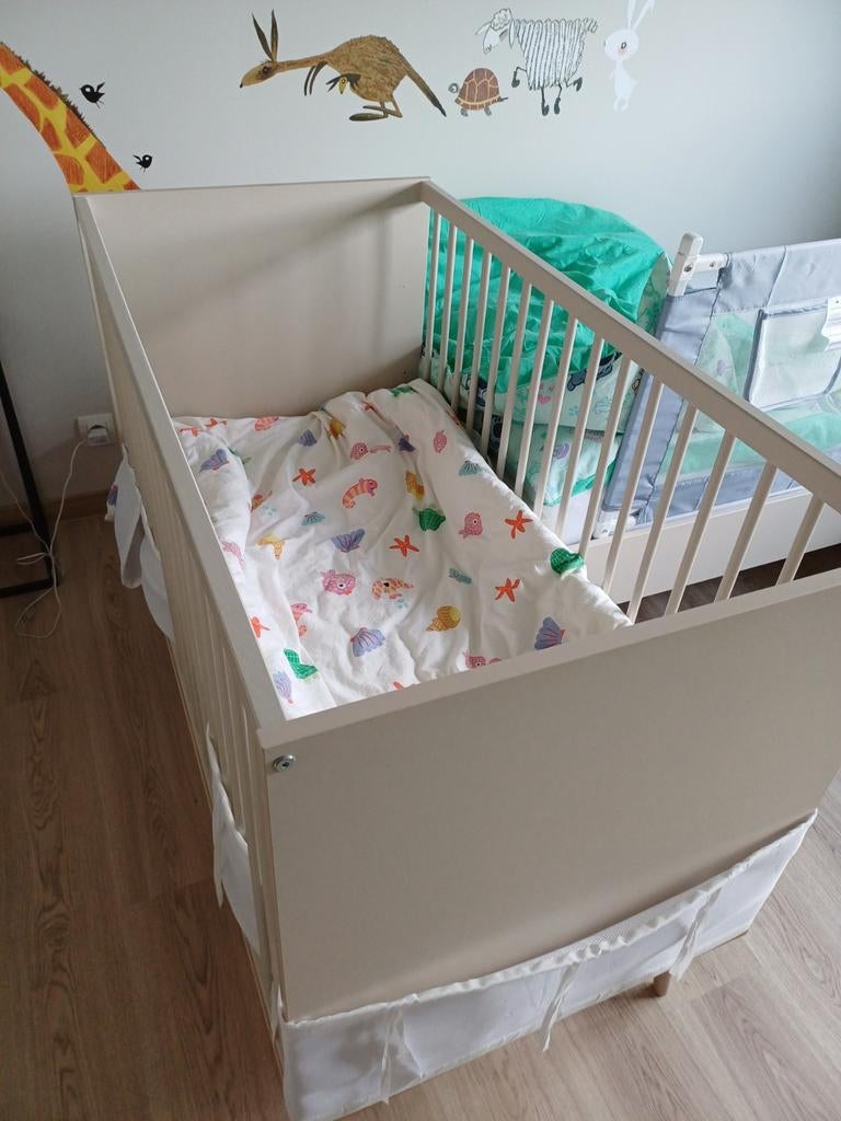 Bed quax Flow 120x60, Kinderen en Baby's, Ophalen, Zo goed als nieuw, Lattenbodem, Minder dan 140 cm