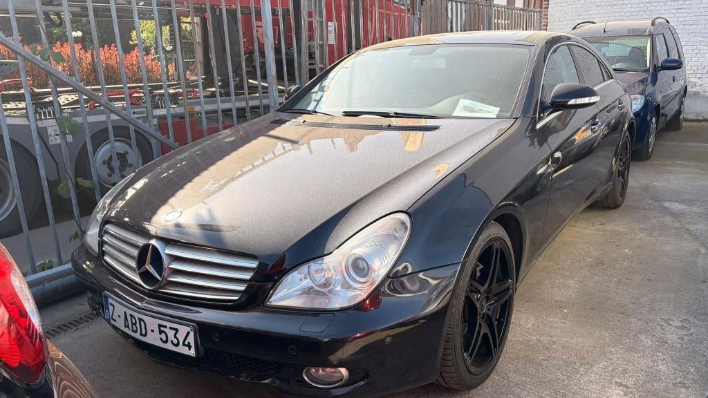 Mercedes CLS320, Auto's, Automaat, 4 deurs, Zwart, Leder