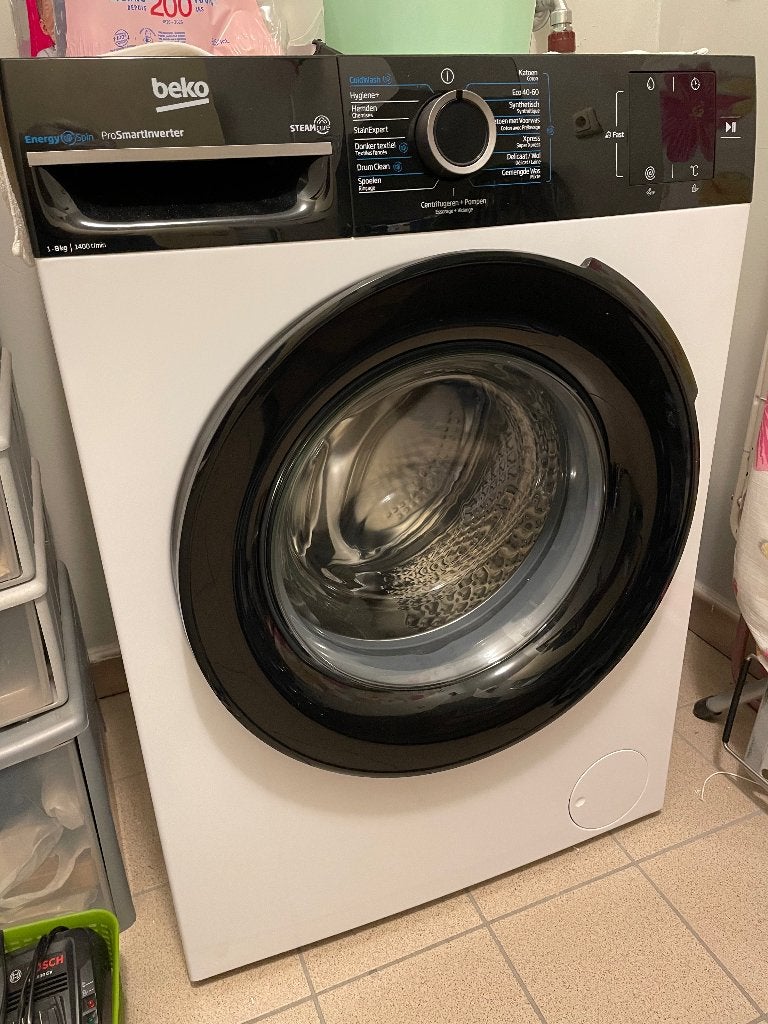 Machine à laver BEKO, 1200 à 1600 tours, 6 à 8 kg, Comme neuf, Chargeur frontal
