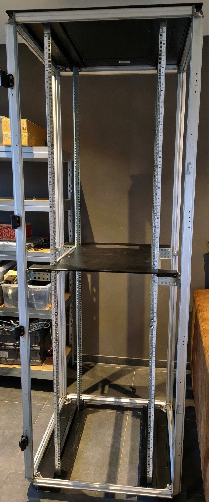 GigaMedia 47U serverbehuizing — 19" — 4 deuren — 80  85  2, Ophalen