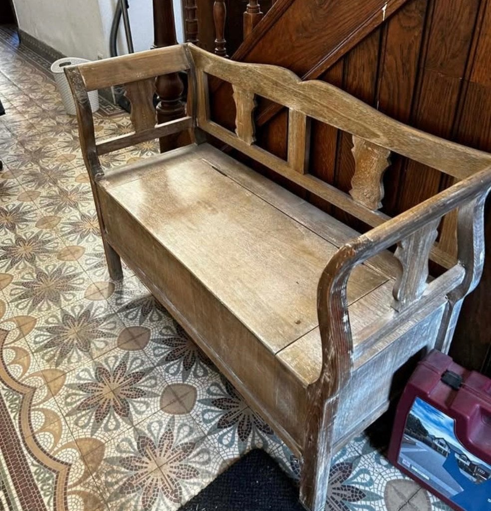 Superbe banc en bois  100/50cm, Enlèvement