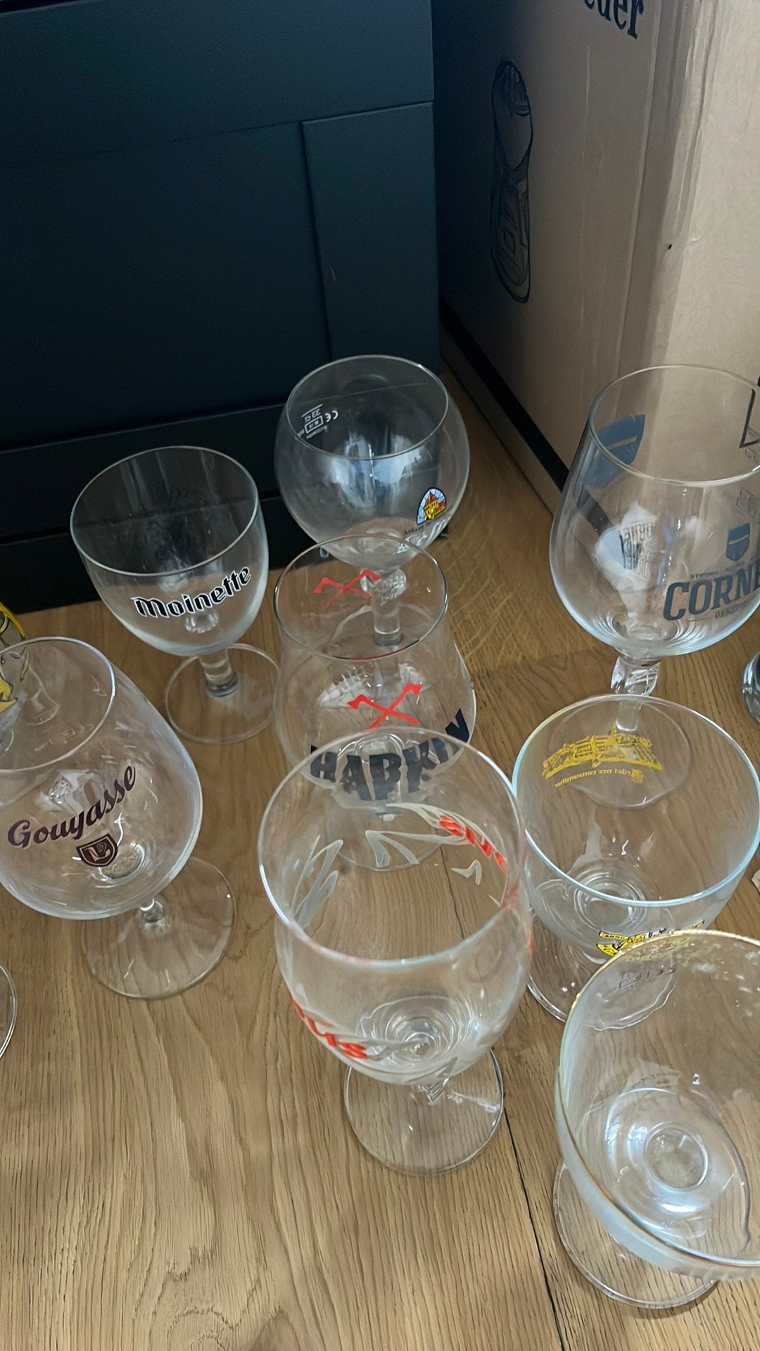 Lot de verres à bière, Collections, Enlèvement, Comme neuf