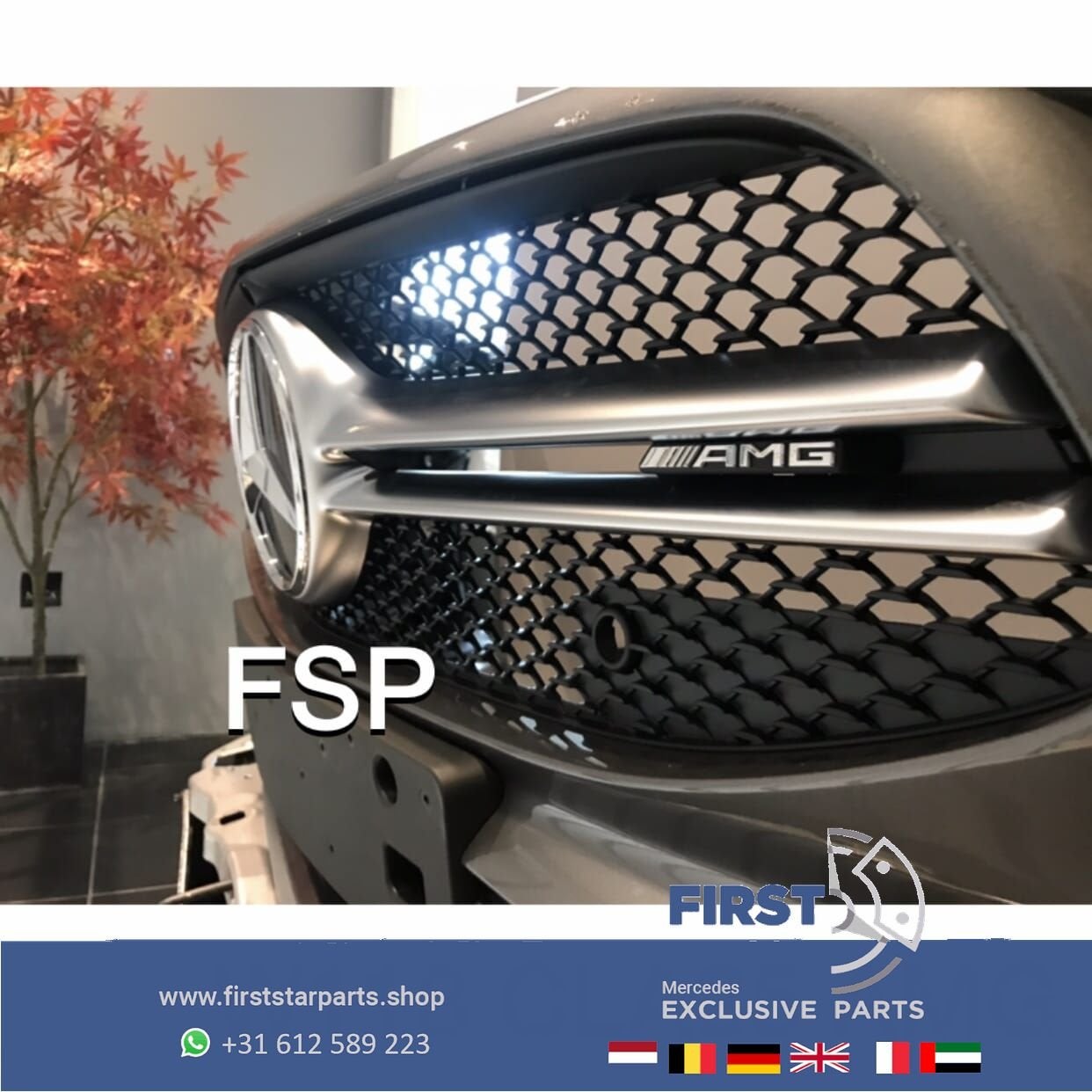 W118 CLA 35 AMG VOORBUMPER COMPLEET GRIJS CLA35 2018-2021 OR, Gebruikt, -, Voor, Ophalen of Verzenden