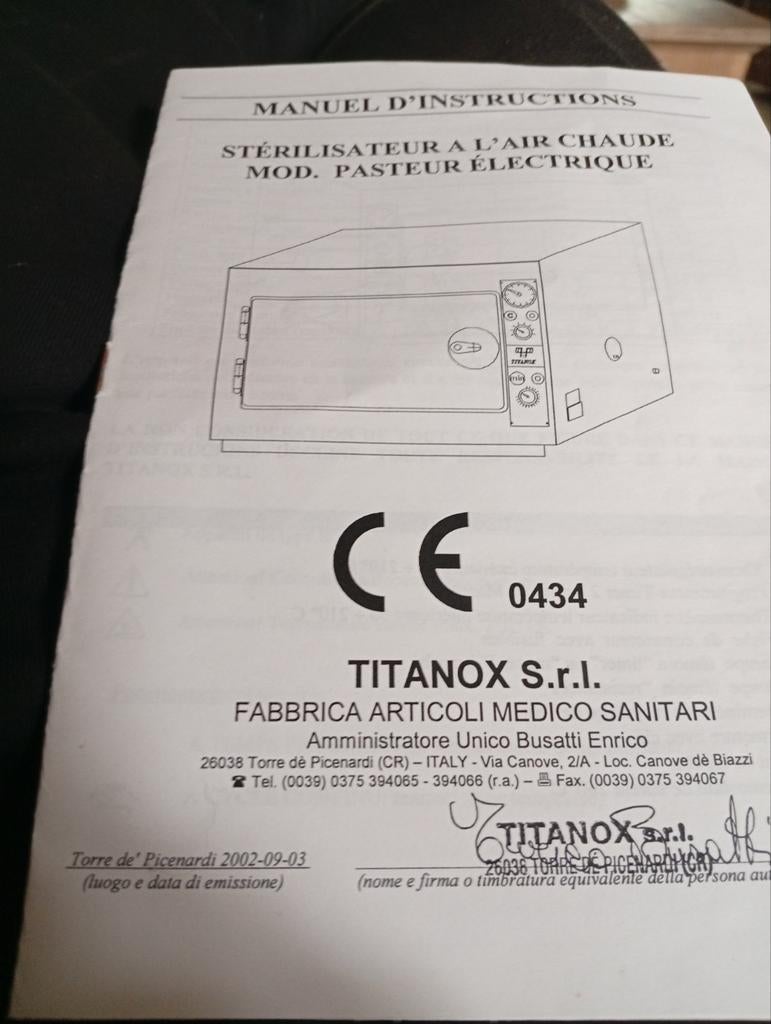 Sterilisator, Elektronische apparatuur, Ophalen
