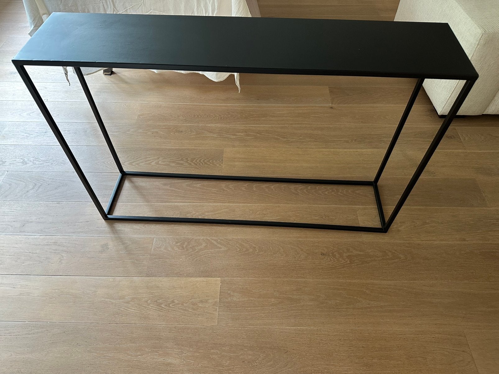 Console tafel zwart metaal, Ophalen, Zo goed als nieuw, Metaal