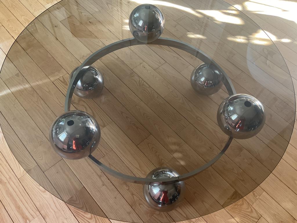 Sputnik salontafel jaren 70, Ophalen, Zo goed als nieuw