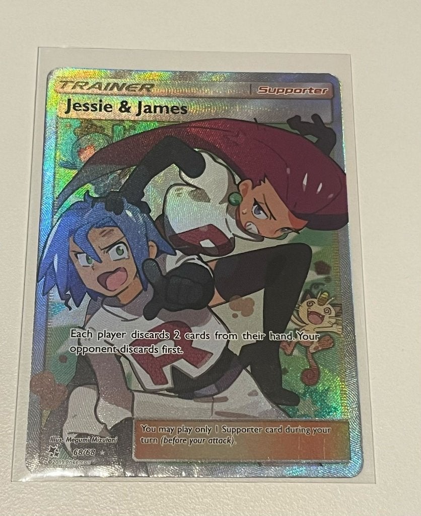 Jessie & James Full Art - Hidden Fates 68/68, Enlèvement, Comme neuf, Cartes en vrac, Foil