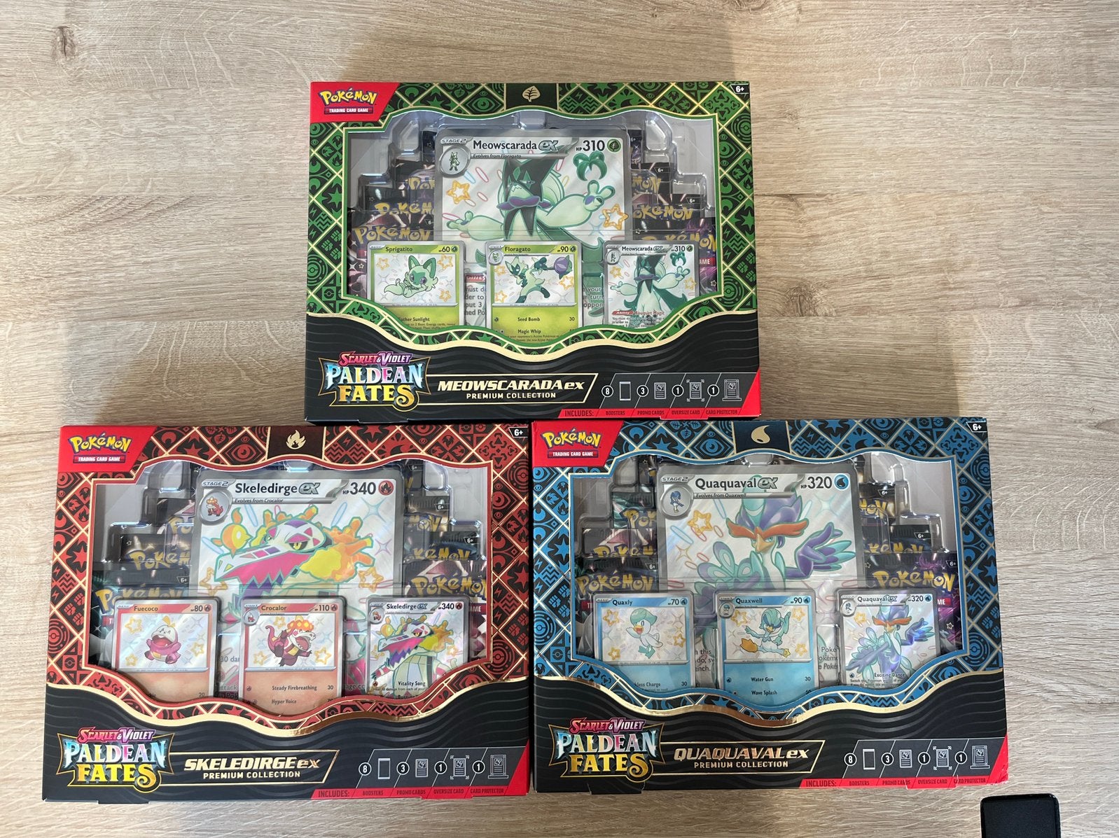 Set Paldean Fates ex premium collection, Ophalen of Verzenden, Zo goed als nieuw