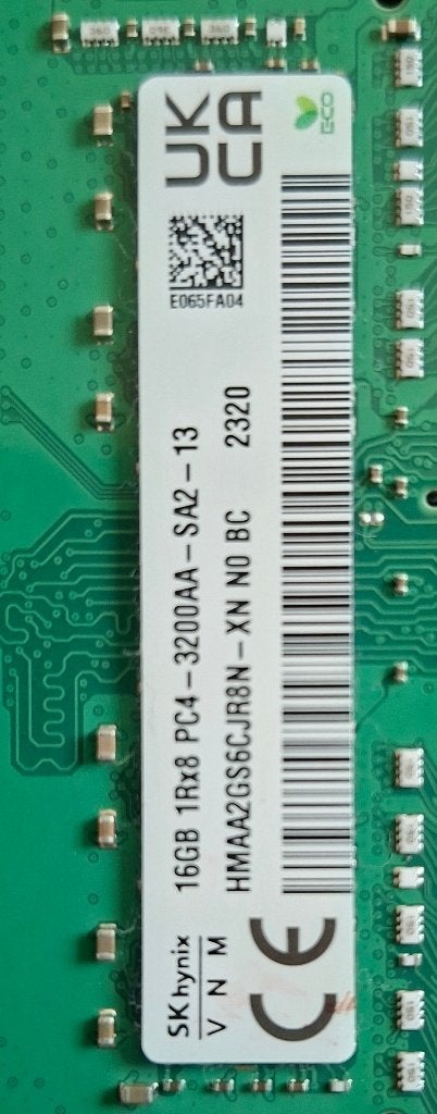 Sodimm 16gb sk hynix 3200, Enlèvement ou Envoi, DDR4, Comme neuf, Laptop