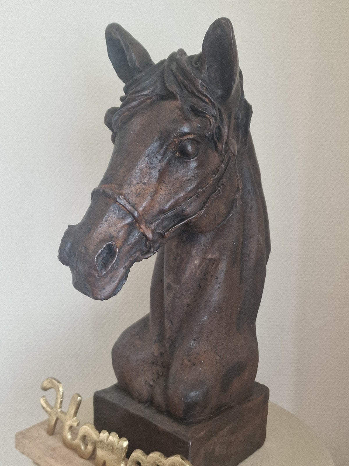 zwaar metalen paardenkop, Ophalen