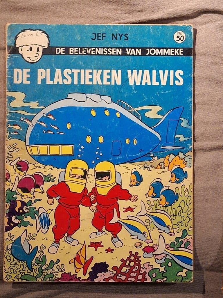 Jommeke 50: de plastieken walvis, Eén stripboek, Ophalen of Verzenden, Gelezen