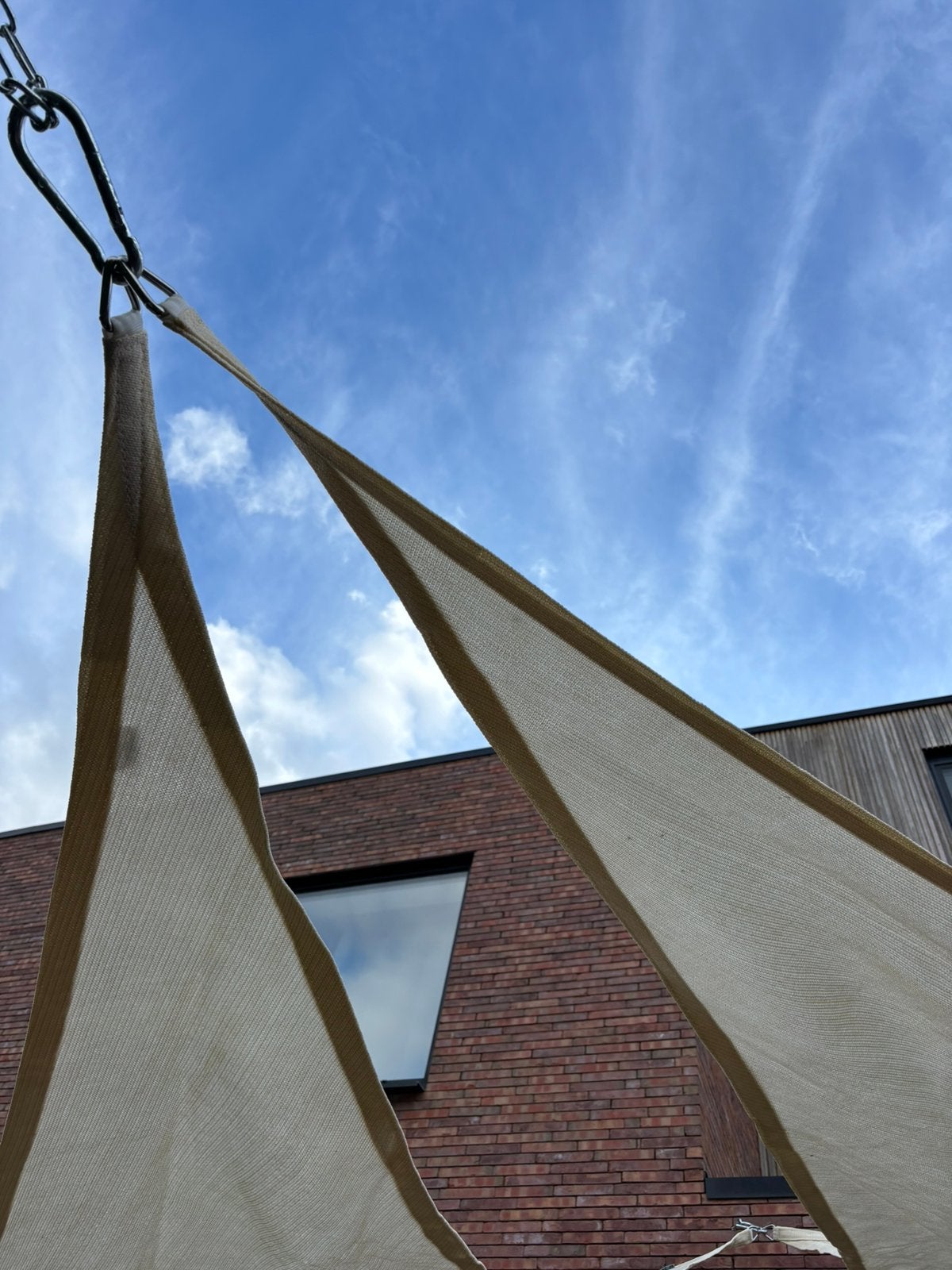 Schaduwdoek Nesling triangle 500x500x500, Ophalen, Zo goed als nieuw