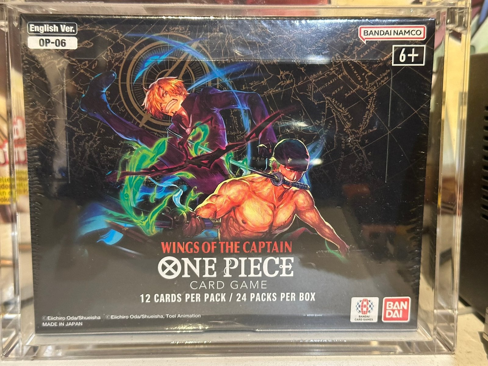One pice OP-06  engelse versie + case, Hobby en Vrije tijd, Verzamelkaartspellen | Overige, Ophalen, Zo goed als nieuw, Booster
