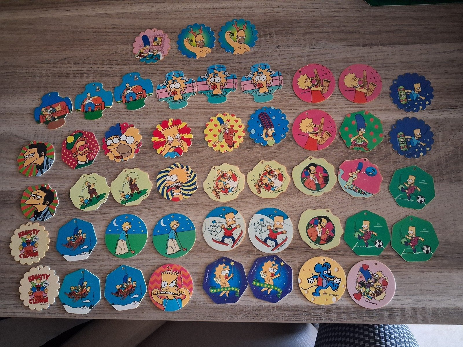 Grote Simpsons Flippo's 1996 : 47 stuks., Enlèvement ou Envoi, Collection
