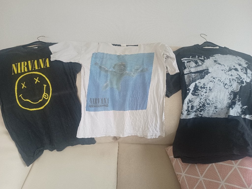 T shirt Nirvana (L) en Rage Against the Machine (XL), Vêtements | Hommes, Enlèvement, Porté, Taille 52/54 (L), Multicolore
