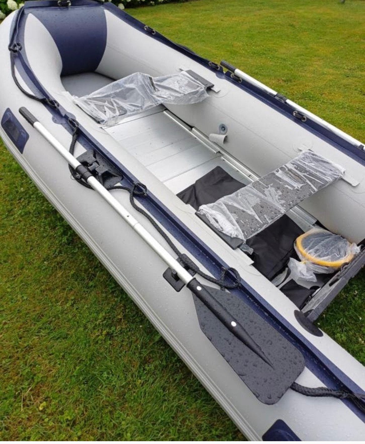 Nieuwe Rubberboot met diverse motoren naar keuze, Watersport en Boten, Rubberboten, Aluminium, Peddels, Nieuw, Ophalen