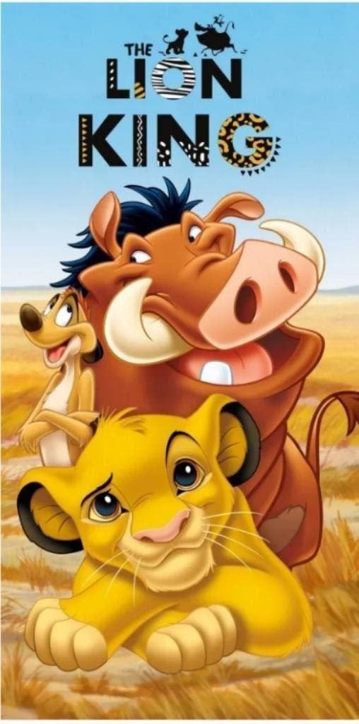 Lion King Badlaken / Strandlaken Disney - Simba-Timon-Pumbaa, Neuf, Garçon ou Fille, Enlèvement ou Envoi, Accessoire de natation