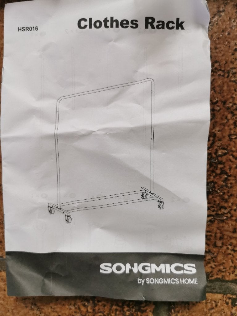 2 kledingrekken op wielen, Ophalen, Met wielen, Nieuw