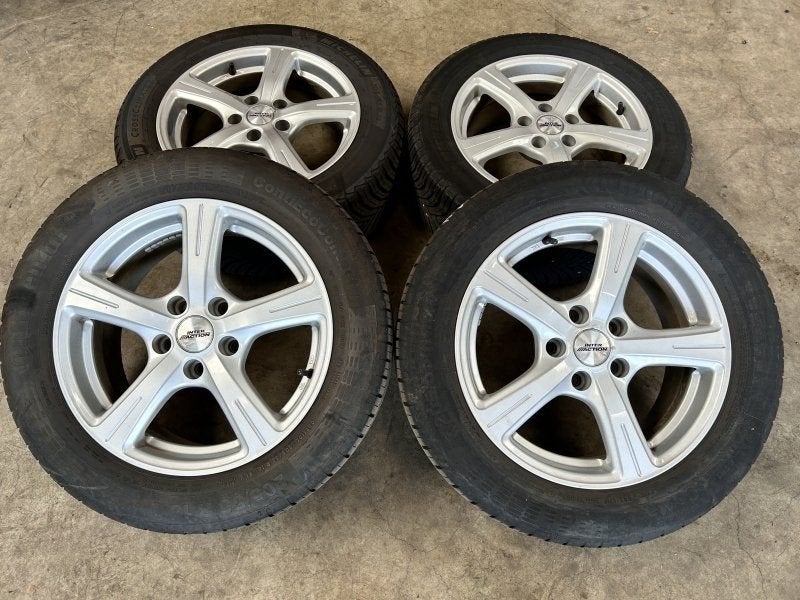 16 inch interaction velgen + banden VW Golf - Caddy / Audi A, Auto-onderdelen, Gebruikt, -, Banden en Velgen, -
