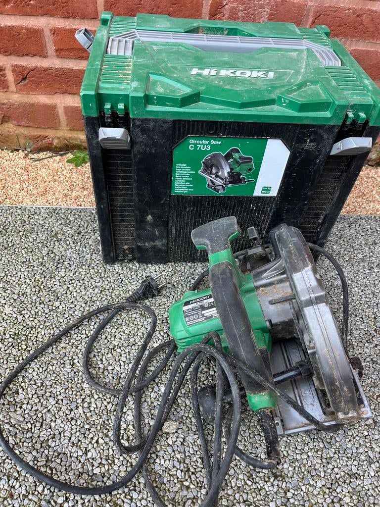 Scie circulaire Hikoki 190 mm 1300W, 1200 watts ou plus, 70 mm ou plus, Enlèvement, Utilisé