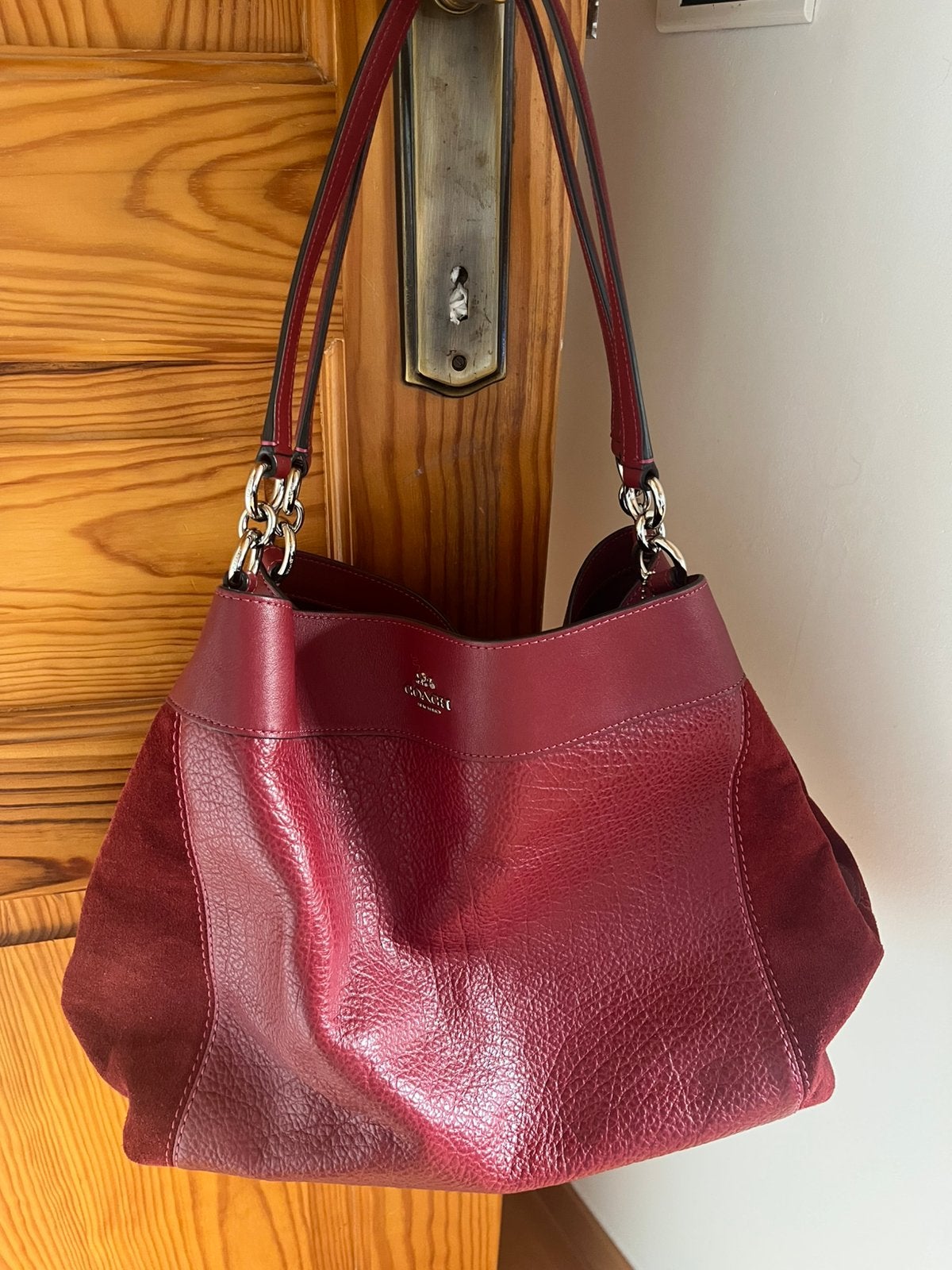 COACH sac, Ophalen, Zo goed als nieuw, Rood, Handtas