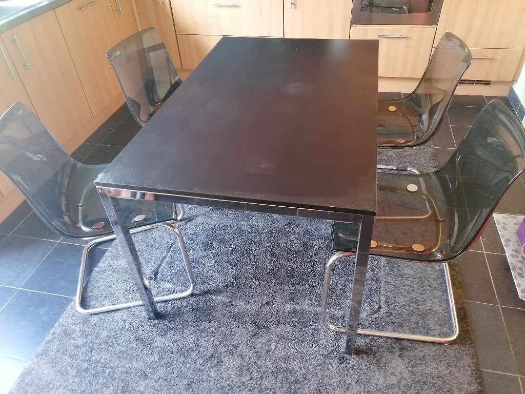 Eettafel IKEA 135x85x75, 100 à 150 cm, Quatre personnes, Enlèvement, Utilisé