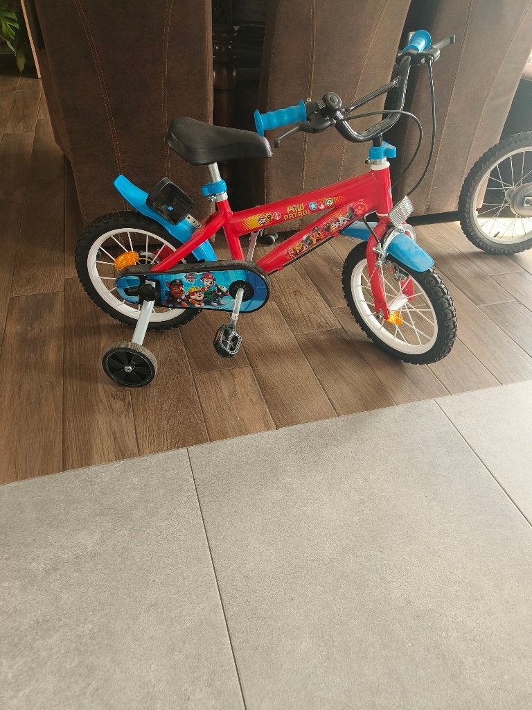 Vélo 14 pouces Paw Patrol, Vélos & Vélomoteurs, Paw patrol, Stabilisateurs, Comme neuf, Enlèvement