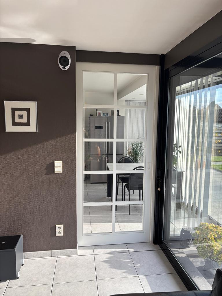 Binnendeur - schuif, Gebruikt, Overige typen, Inclusief glas, 225 cm of meer
