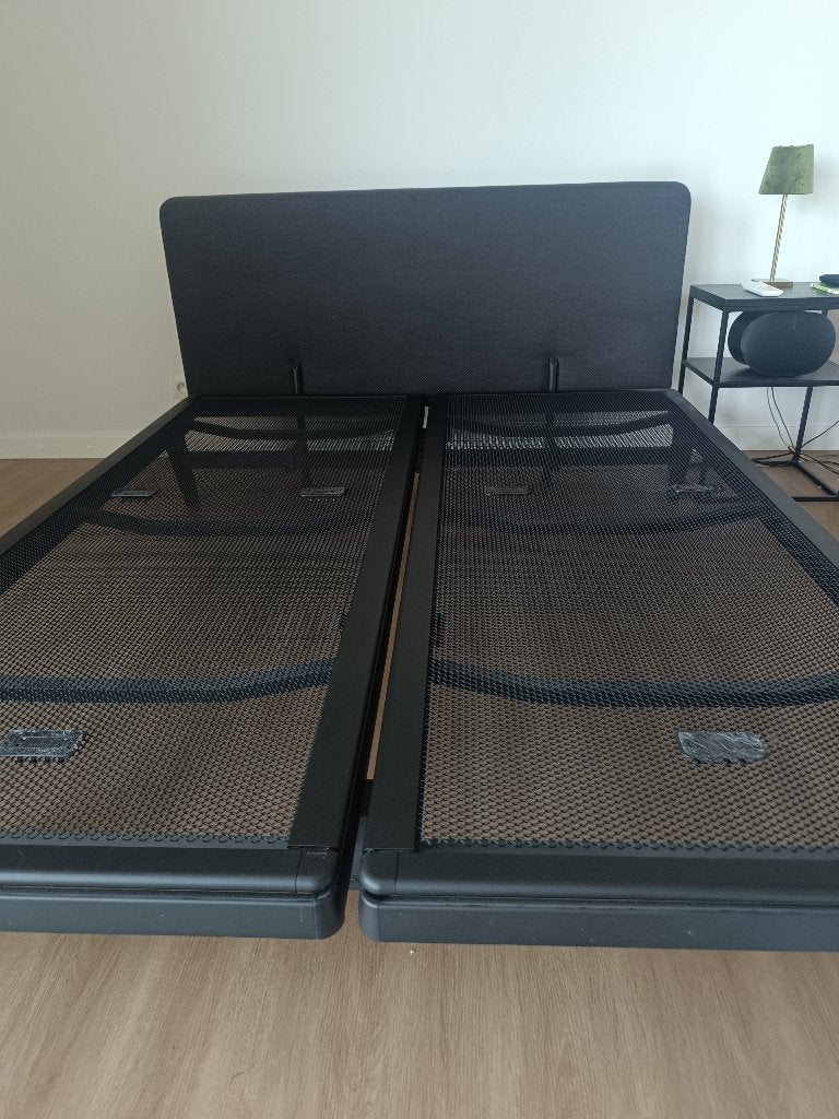 Origineel Auping designbed 160x200 cm (zwart) – Topstaat!, Huis en Inrichting, Ophalen, Zwart, Tweepersoons, Zo goed als nieuw