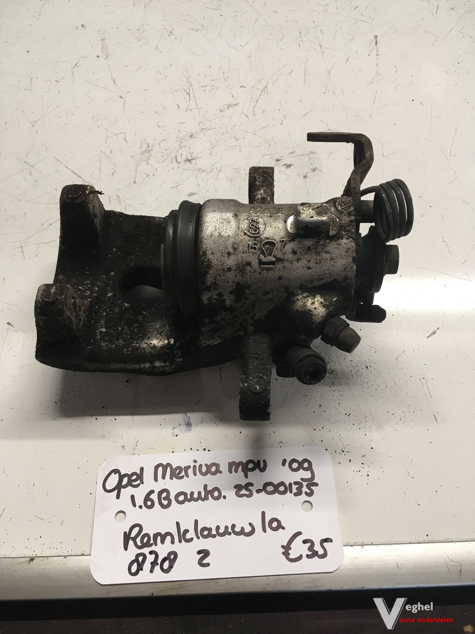 Opel Meriva 1.6 automaat 2009 2500135  Remklauw Linksachter, Gebruikt, -, -, Ophalen of Verzenden